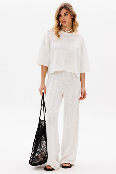 Брюки EOLA 2825 молочный - фото 5