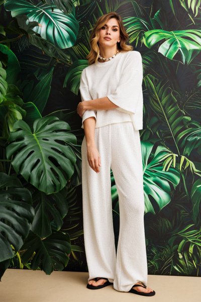 Брюки EOLA 2825 молочный - фото 3