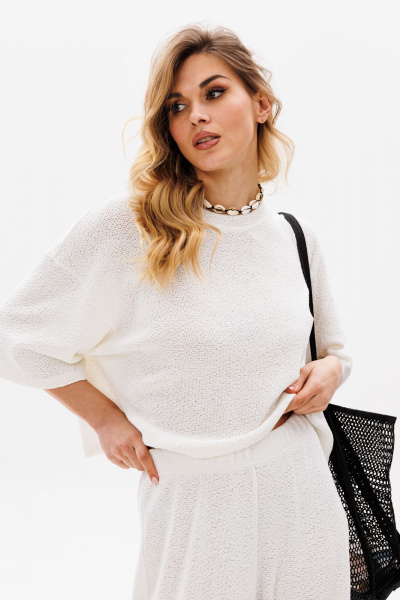 Джемпер EOLA 2826 молочный - фото 3