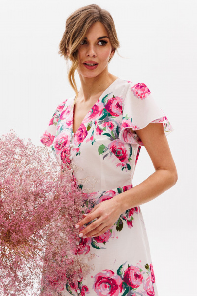 Платье EOLA 2831 молочный_принт - фото 11