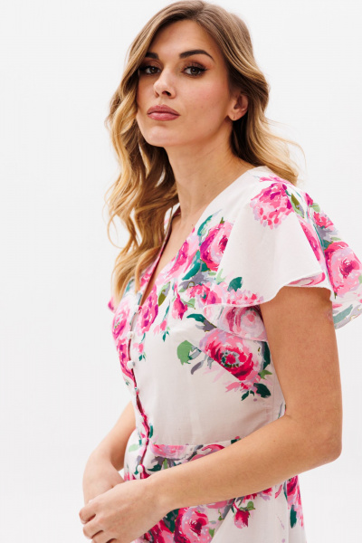 Платье EOLA 2831 молочный_принт - фото 8