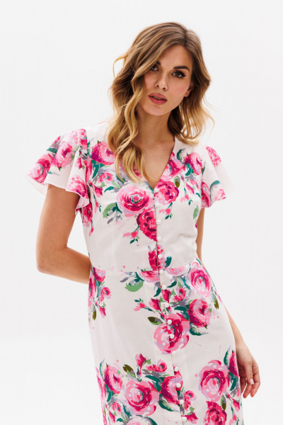 Платье EOLA 2831 молочный_принт - фото 6