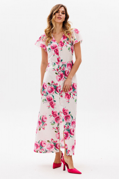 Платье EOLA 2831 молочный_принт - фото 4