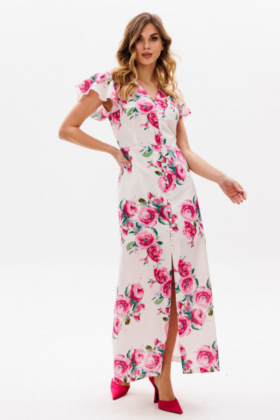 Платье EOLA 2831 молочный_принт - фото 3