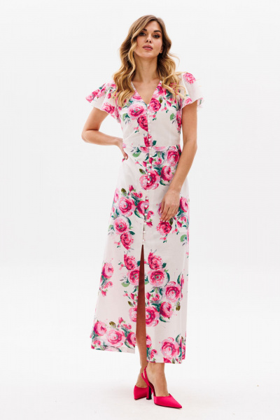 Платье EOLA 2831 молочный_принт - фото 1