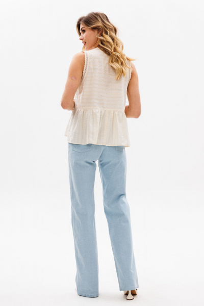 Блуза EOLA 2834 бежевый - фото 16