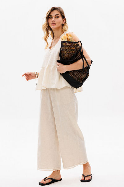 Блуза EOLA 2834 бежевый - фото 2