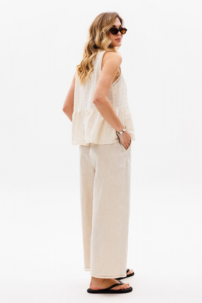 Брюки EOLA 2835 бежевый - фото 17