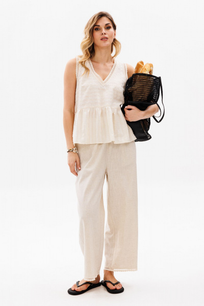 Брюки EOLA 2835 бежевый - фото 11