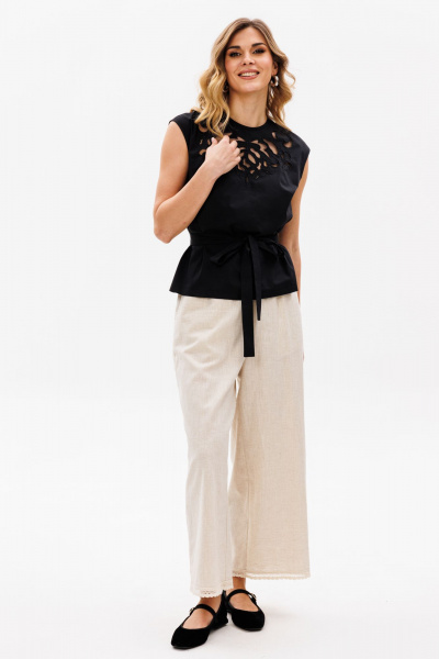 Брюки EOLA 2835 бежевый - фото 4