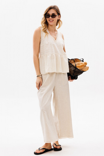 Брюки EOLA 2835 бежевый - фото 1