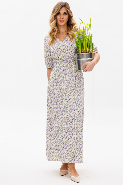 Платье EOLA 2838 молочный_принт - фото 15