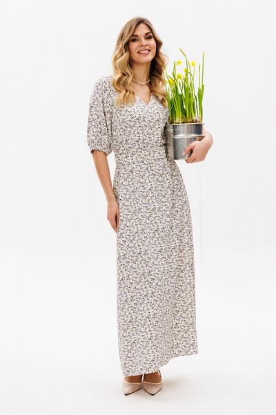 Платье EOLA 2838 молочный_принт - фото 13