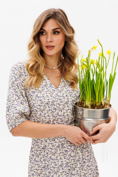 Платье EOLA 2838 молочный_принт - фото 10