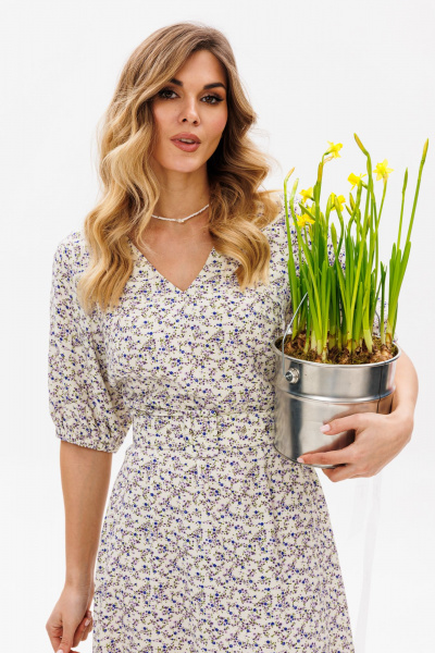 Платье EOLA 2838 молочный_принт - фото 9