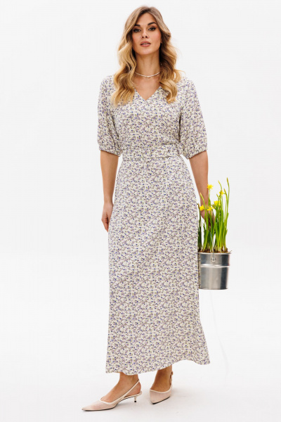 Платье EOLA 2838 молочный_принт - фото 8