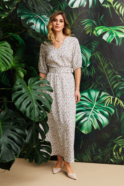 Платье EOLA 2838 молочный_принт - фото 6