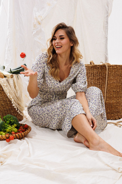 Платье EOLA 2838 молочный_принт - фото 5