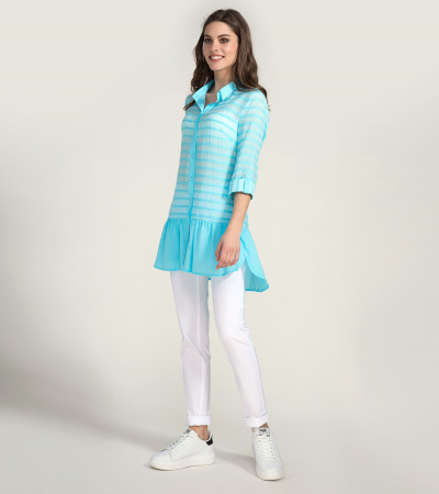 Блуза Панда ПА-438240 бирюзовый - фото 2