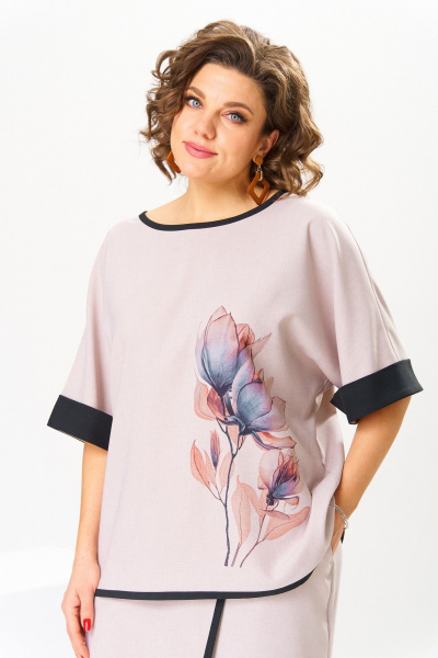 Блуза, брюки Romanovich Style 2-2795 пудровый - фото 8