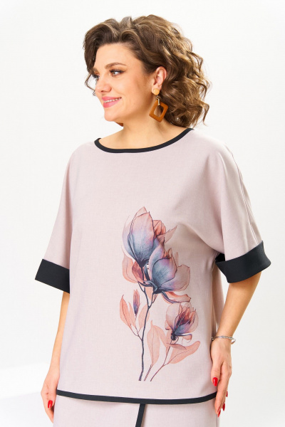 Блуза, брюки Romanovich Style 2-2795 пудровый - фото 7