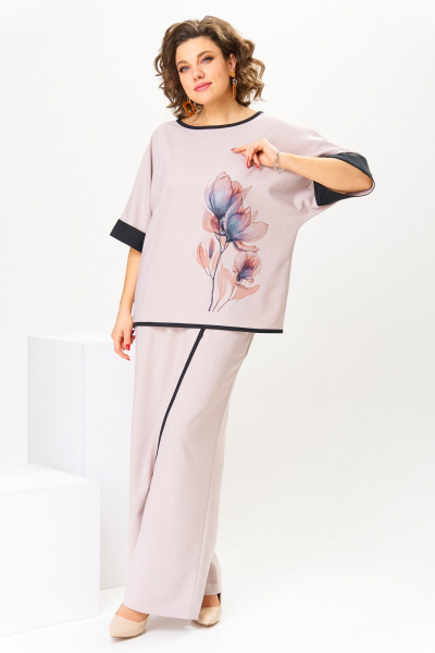 Блуза, брюки Romanovich Style 2-2795 пудровый - фото 1