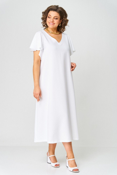 Платье LadisLine 1563 белый - фото 3