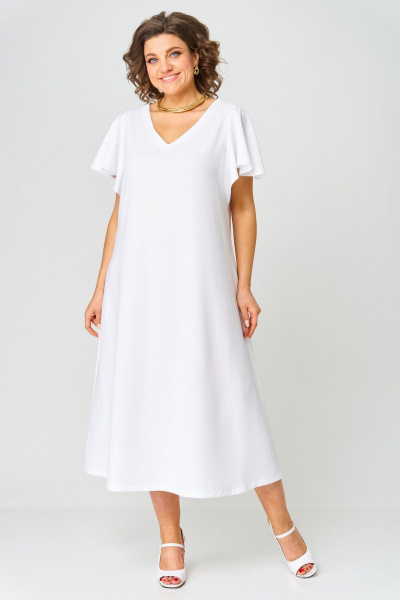 Платье LadisLine 1563 белый - фото 1