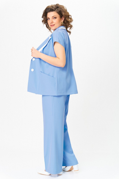 Брюки, жакет ANASTASIA MAK 1257 голубой - фото 3