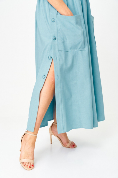 Платье ANASTASIA MAK 1173-А голубой - фото 10