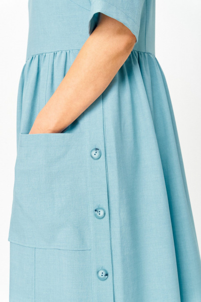 Платье ANASTASIA MAK 1173-А голубой - фото 9