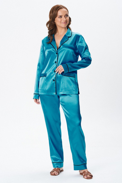 Блуза, брюки Condra 6087 бирюзовый - фото 7