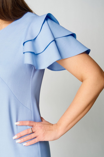 Платье Мишель стиль 1262 голубой - фото 8