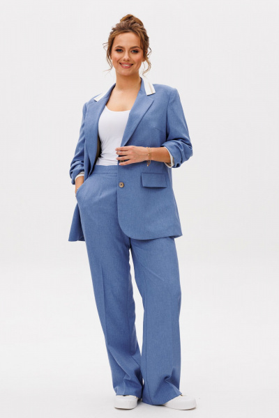 Брюки, жакет Mubliz 262 голубой - фото 25
