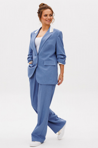 Брюки, жакет Mubliz 262 голубой - фото 22