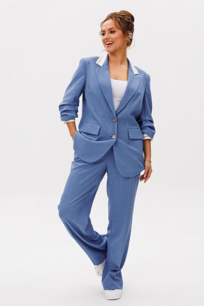 Брюки, жакет Mubliz 262 голубой - фото 21