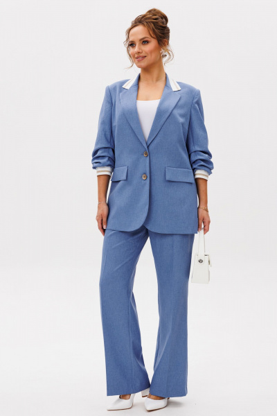 Брюки, жакет Mubliz 262 голубой - фото 14