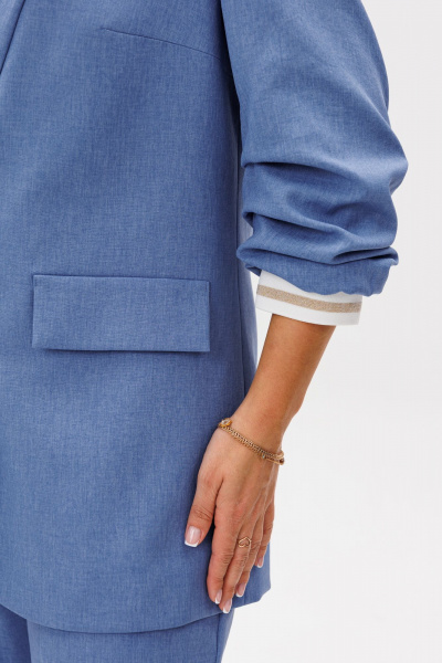 Брюки, жакет Mubliz 262 голубой - фото 10