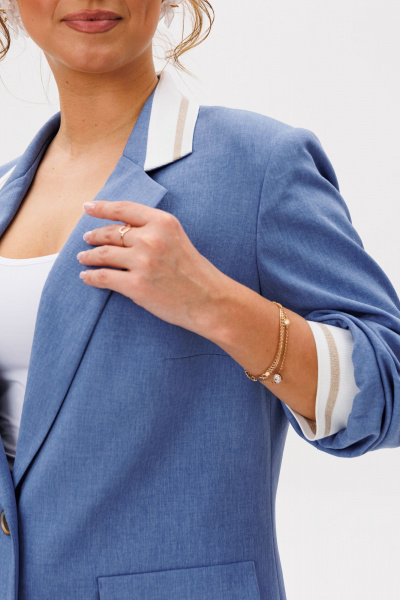 Брюки, жакет Mubliz 262 голубой - фото 9