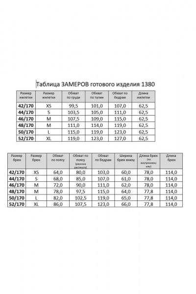 Брюки, жилет RINKA 1380/1 - фото 4