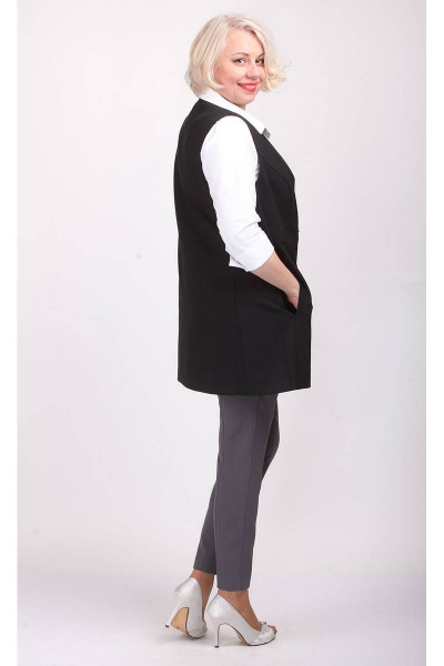 Деловой жилет полуприлегающего силуэта с карманами Camelia 20142 1 - фото 3