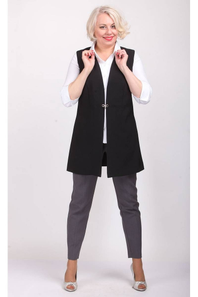 Деловой жилет полуприлегающего силуэта с карманами Camelia 20142 1 - фото 1