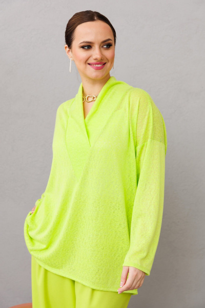 Блуза, брюки Anastasia 1209 лаймовый - фото 7