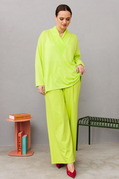 Блуза, брюки Anastasia 1209 лаймовый - фото 5