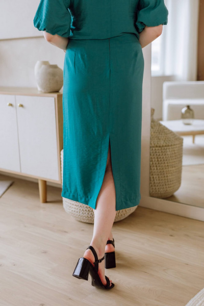 Юбка КАЛИНКА ВВ-4210-В24 бирюзовый - фото 4