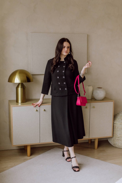 Жакет КАЛИНКА ВВ-4229-В24 черный - фото 4