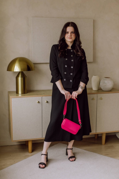 Жакет КАЛИНКА ВВ-4229-В24 черный - фото 3