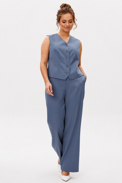 Брюки, жилет Mubliz 263 синий - фото 8