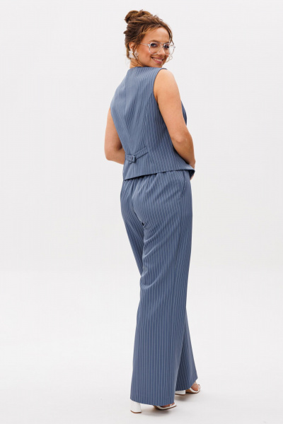 Брюки, жилет Mubliz 263 синий - фото 7