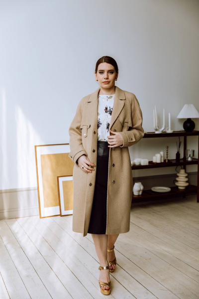 Пальто КАЛИНКА ВД-3481-В23 имбирный - фото 7